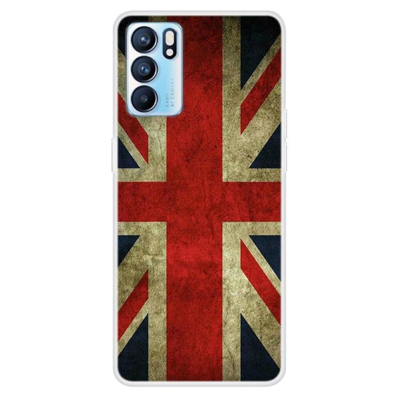 Cover Oppo Reno 6 5G Engelsk Flag