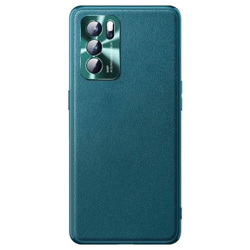 Cover Oppo Reno 6 5G Lædereffekt I Farvestil