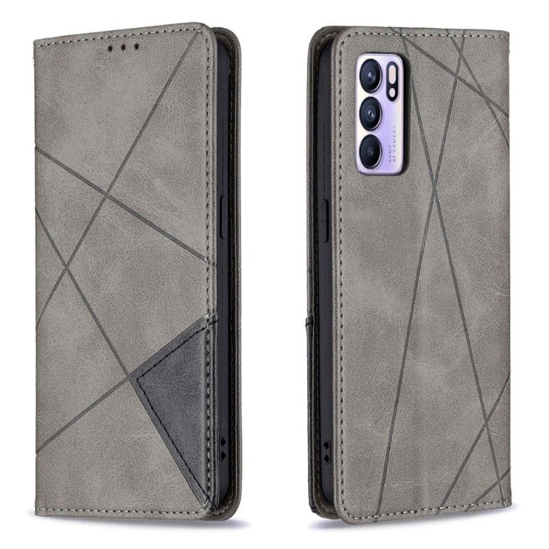 Flip Cover Oppo Reno 6 5G Anti-fald Célinia Style Læder Kortholder