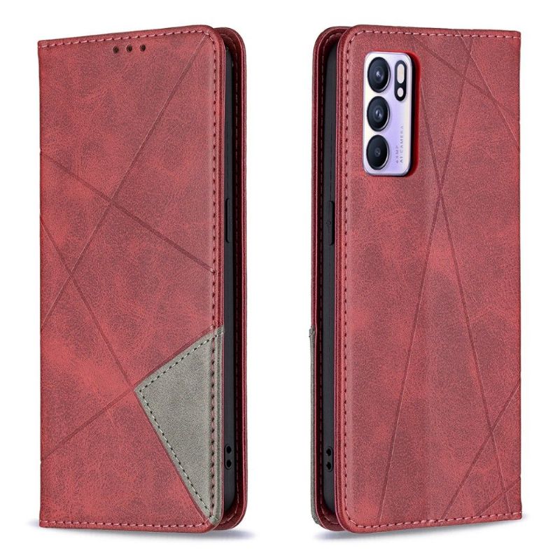 Flip Cover Oppo Reno 6 5G Anti-fald Célinia Style Læder Kortholder