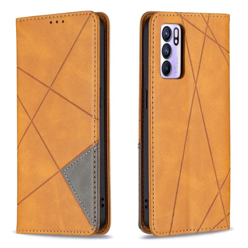 Flip Cover Oppo Reno 6 5G Anti-fald Célinia Style Læder Kortholder