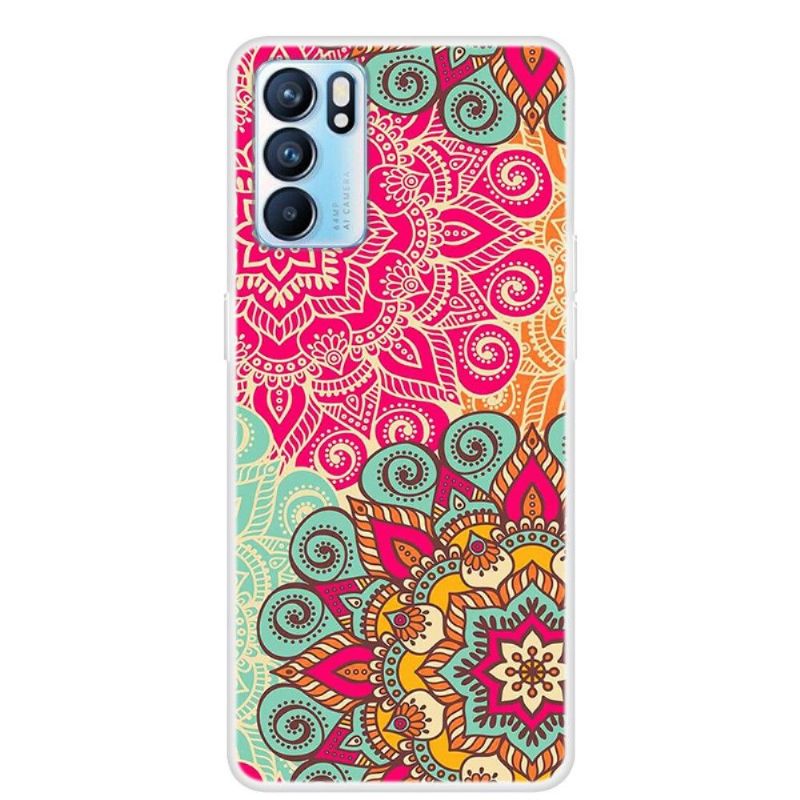 Mobilcover Oppo Reno 6 5G Retro Mandala