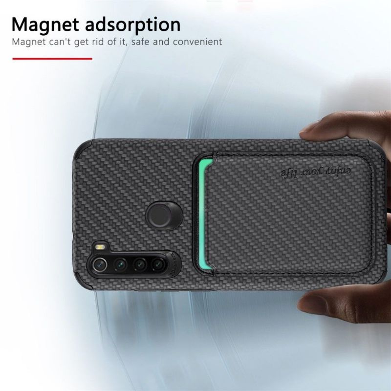 Cover Xiaomi Redmi Note 8T Anti-fald Beskyttelsessæt Magnetisk Kortholder