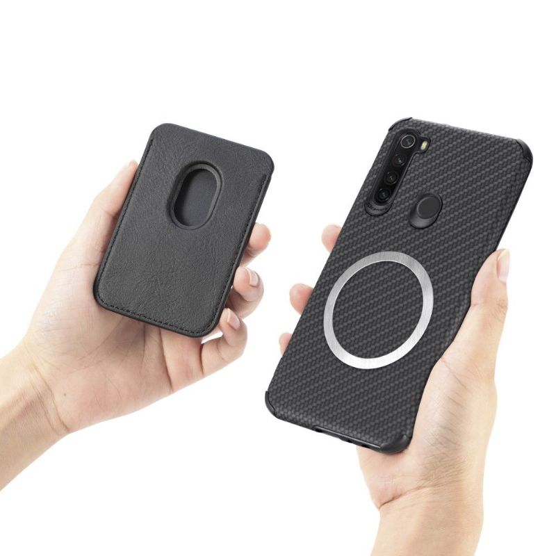 Cover Xiaomi Redmi Note 8T Anti-fald Beskyttelsessæt Magnetisk Kortholder