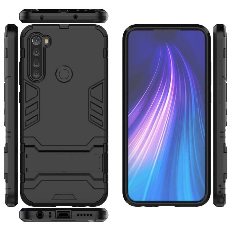 Cover Xiaomi Redmi Note 8T Cool Guard Stødsikker Med Integreret Stativ