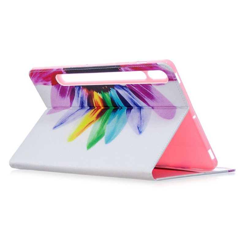 Flip Cover Samsung Galaxy Tab S7 Farvede Kronblade