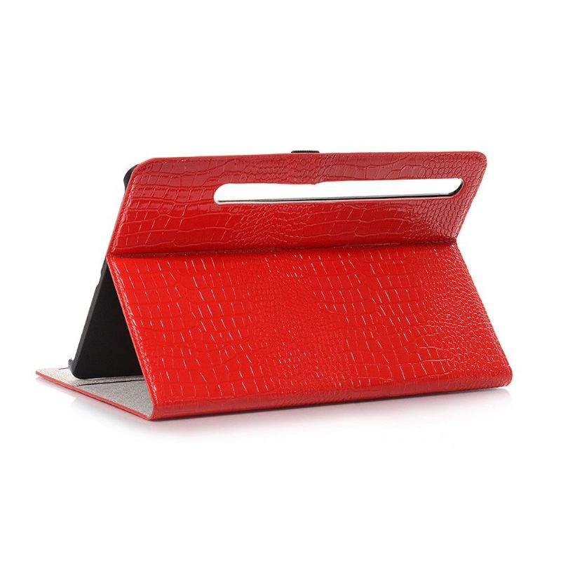 Læder Cover Samsung Galaxy Tab S7 Original Imiteret Læder Croc Look