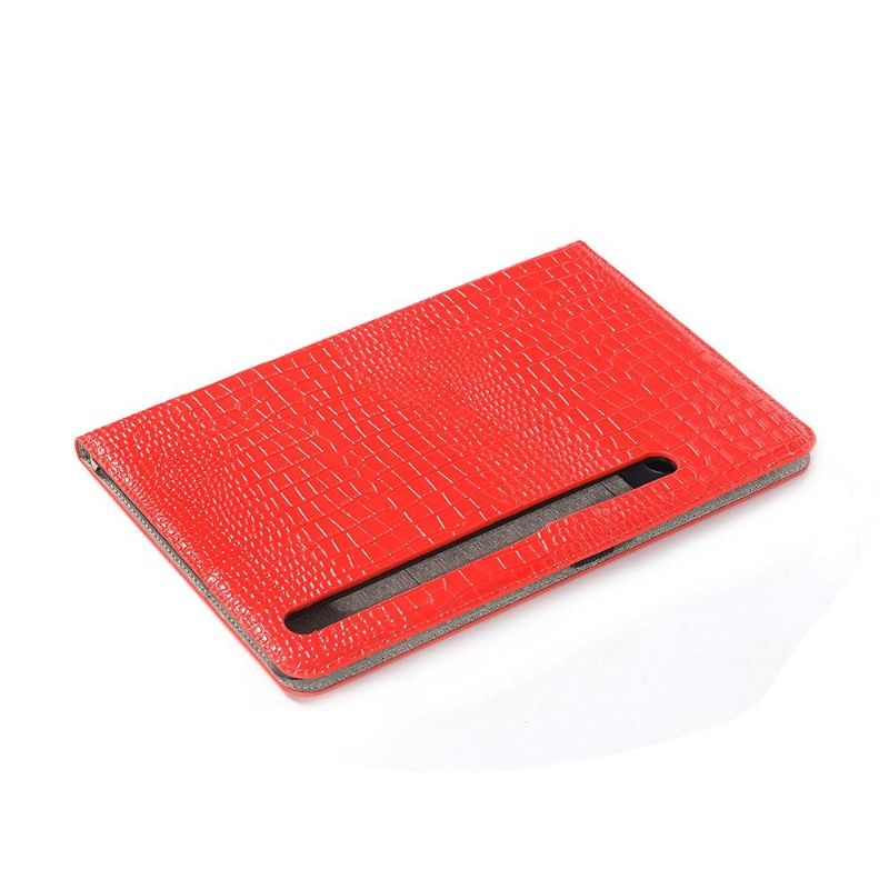 Læder Cover Samsung Galaxy Tab S7 Original Imiteret Læder Croc Look