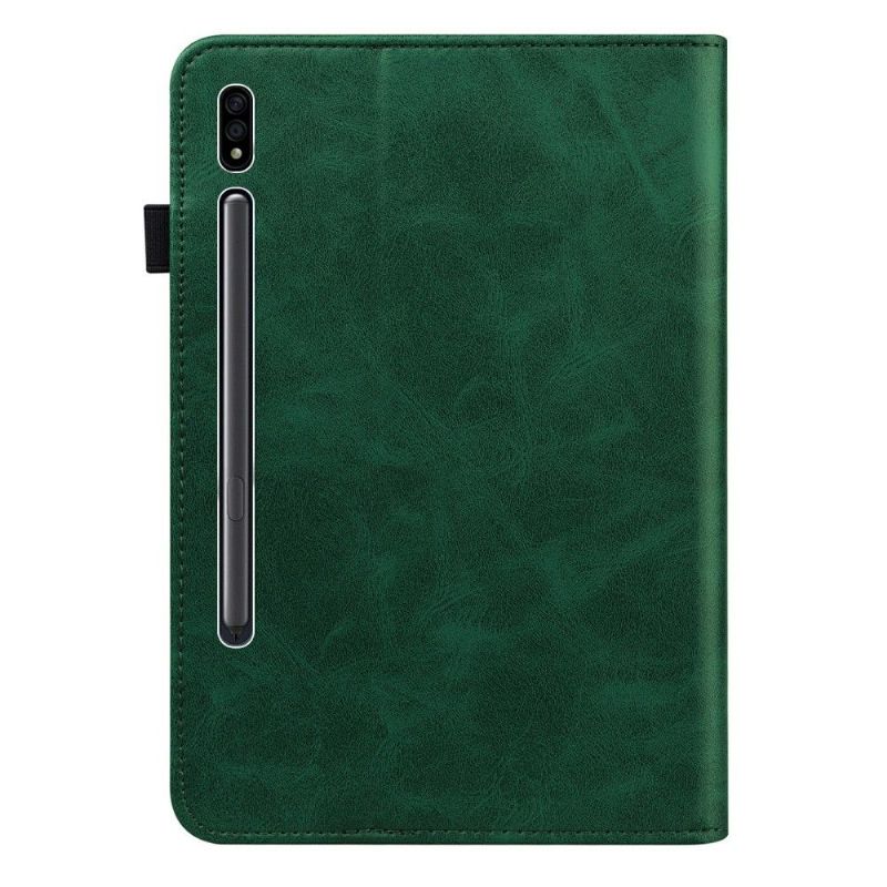 Læder Cover Samsung Galaxy Tab S7 Original Lædereffektlinjer