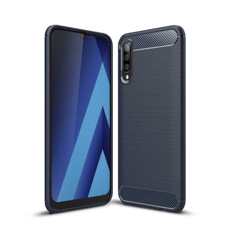 Cover Samsung Galaxy A50 Hemming Carbon Børstet Gel