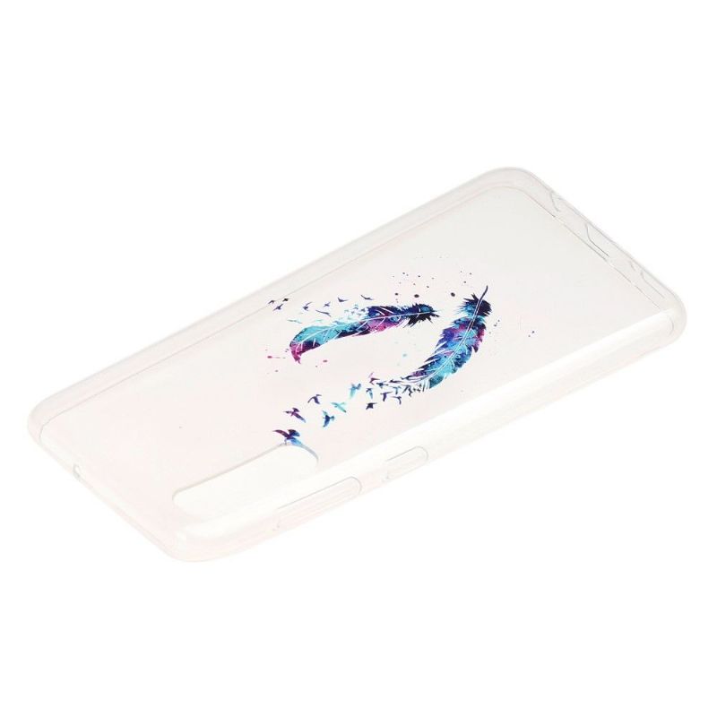 Cover Samsung Galaxy A50 Sømløse Fjer Og Fugle