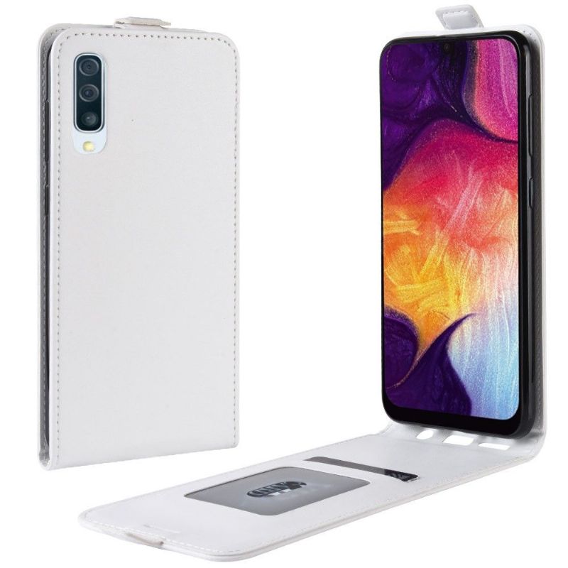 Etui Samsung Galaxy A50 Flip Cover Lodret Kunstlæder