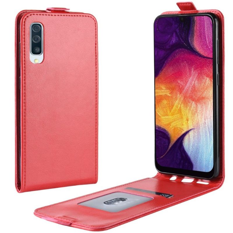 Etui Samsung Galaxy A50 Flip Cover Lodret Kunstlæder