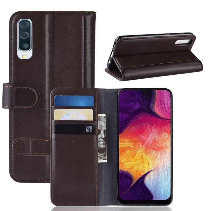 Etui Samsung Galaxy A50 Hemming Punge Etui Premium Læder