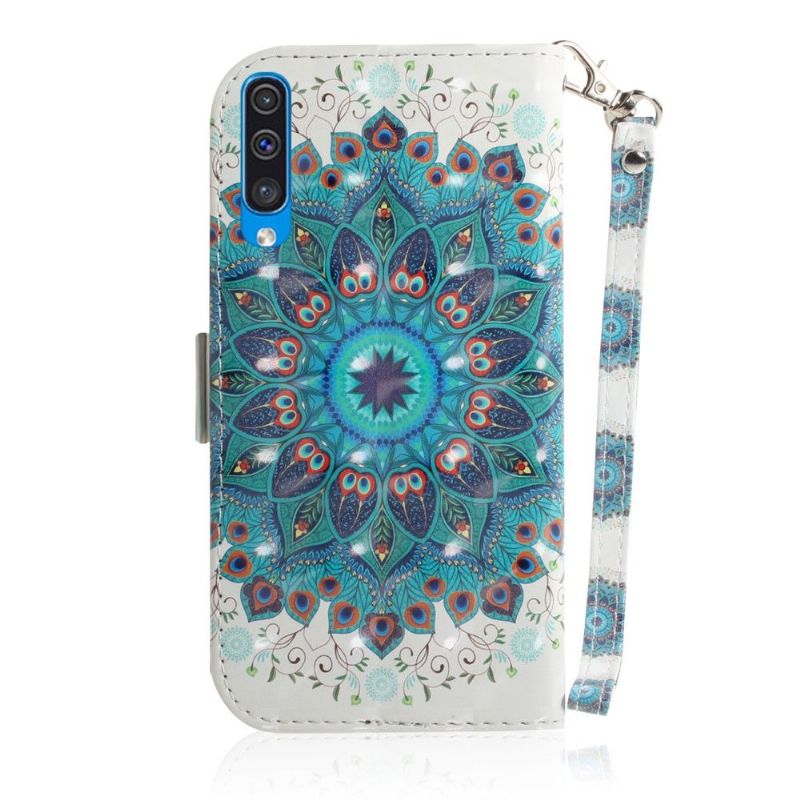 Etui Samsung Galaxy A50 Med Snor Farverig Mandala