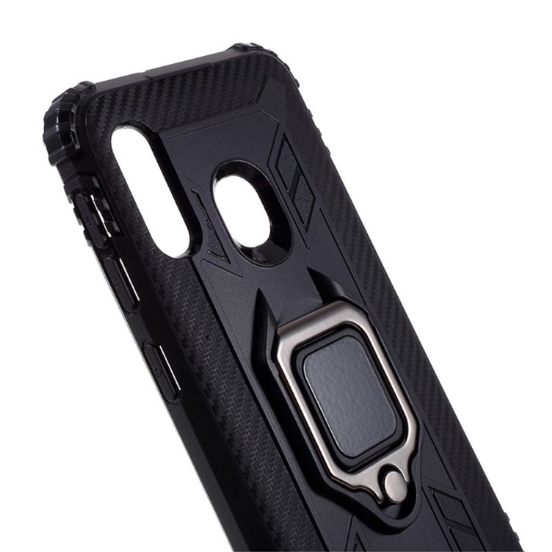 Cover Samsung Galaxy A20e Carbonlook Med Støttering