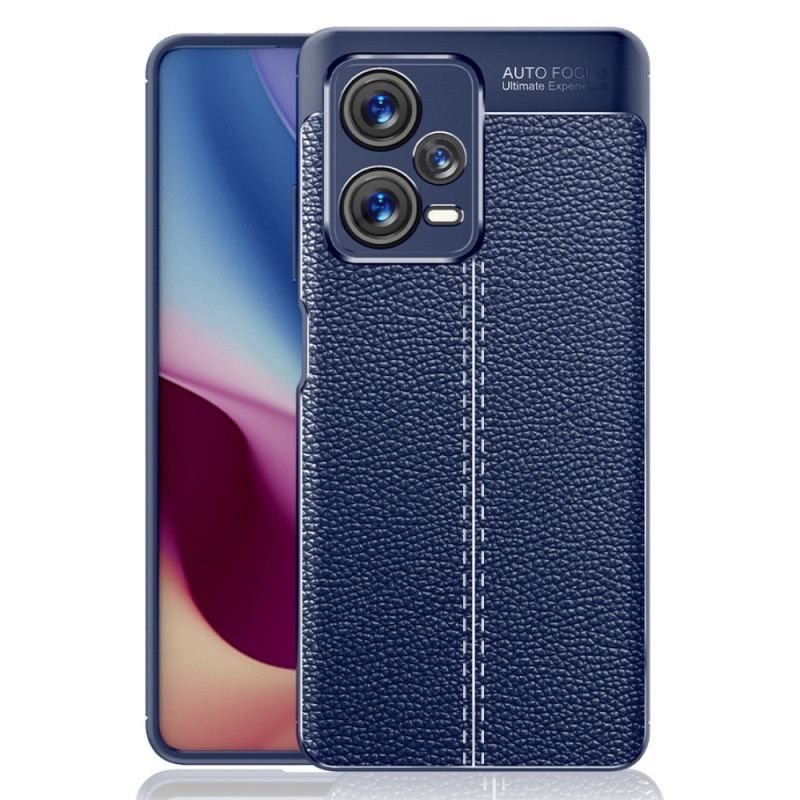 Cover Xiaomi Redmi Note 12 Pro Plus Dobbelt Linje Litchi Læder Effekt