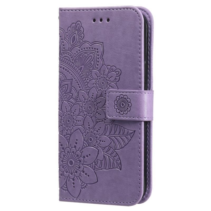 Flip Cover Xiaomi Redmi Note 12 Pro Plus Med Snor Rem Blomster Mandala