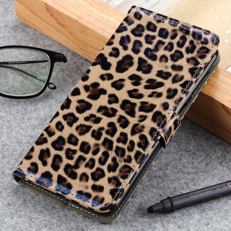 Flip Cover Xiaomi Mi Note 10 Lite Leopard