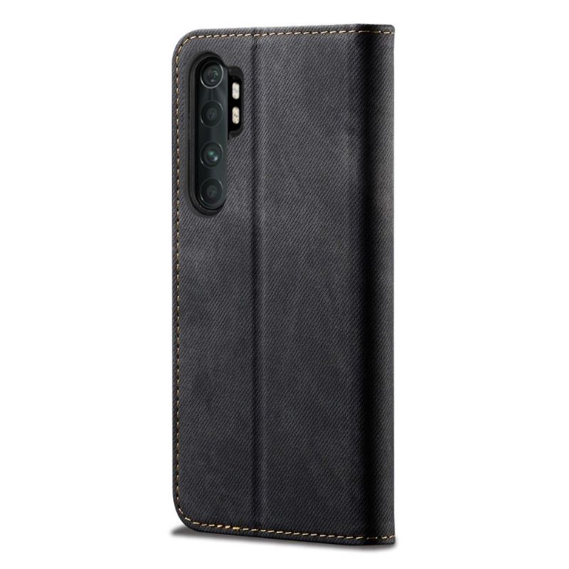 Læder Cover Xiaomi Mi Note 10 Lite Jeans I Giulia-stil