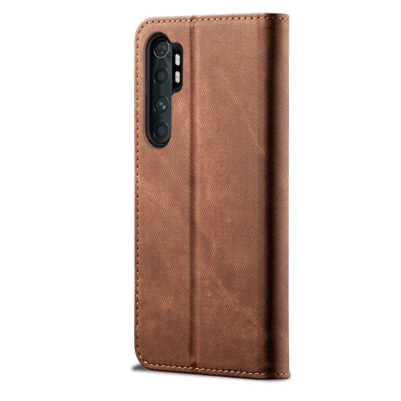 Læder Cover Xiaomi Mi Note 10 Lite Jeans I Giulia-stil