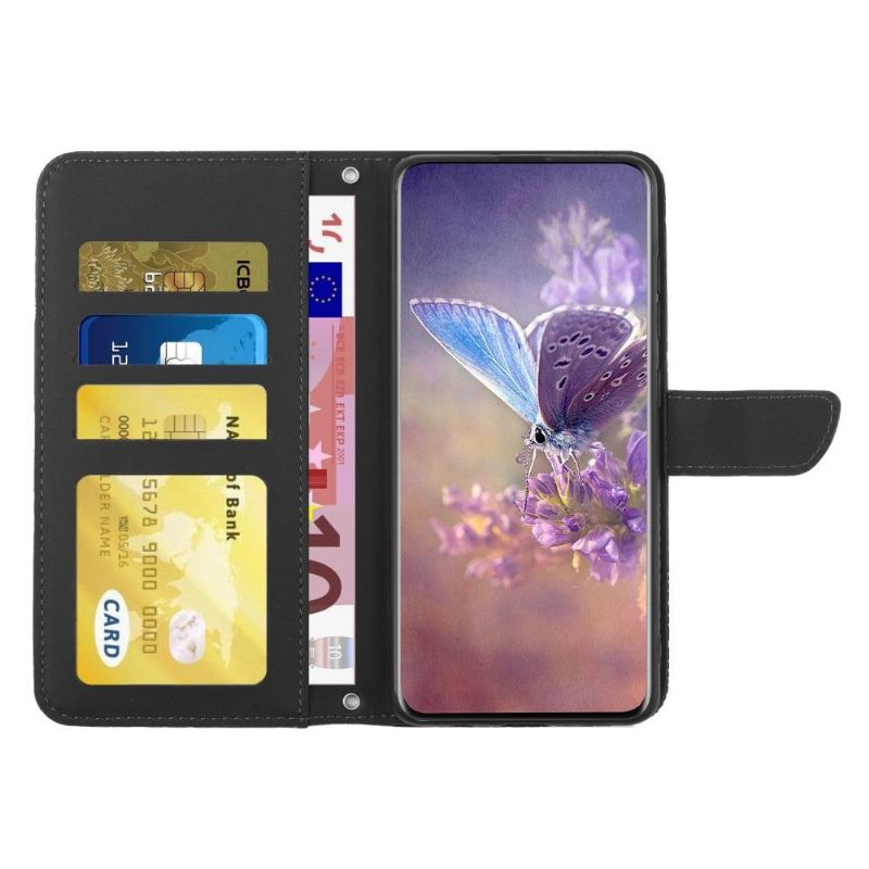 Flip Cover OnePlus Nord 2T 5G Illustration Sommerfugle- Og Blomsterrem