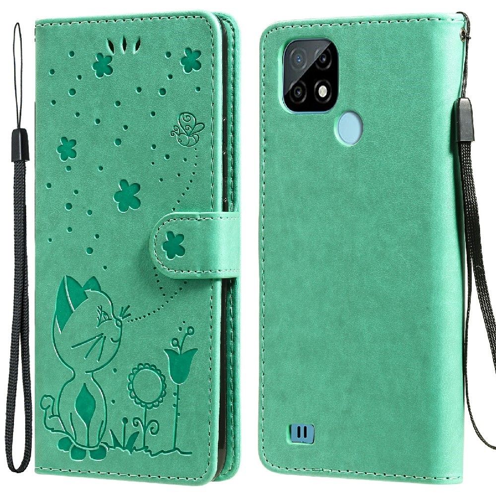 Flip Cover Realme C21 Katte Illustration