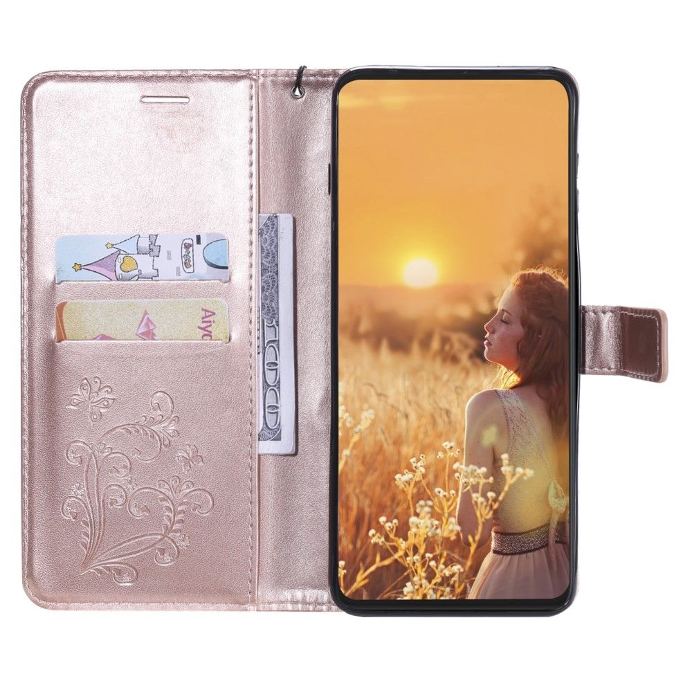 Flip Cover Realme C21 Supportfunktion Sommerfugle