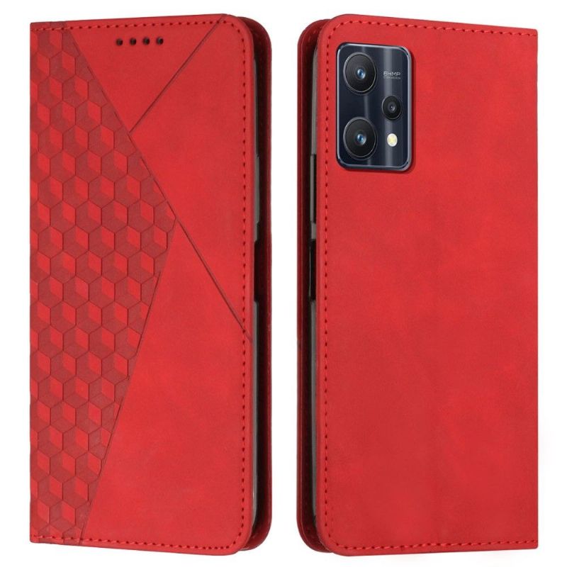 Flip Cover OnePlus Nord CE 2 Lite 5G Imiteret Læder Geometri Design