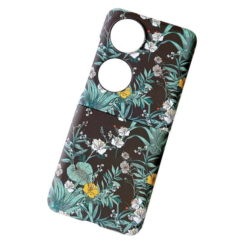 Mobilcover Huawei P50 Pocket Blomster