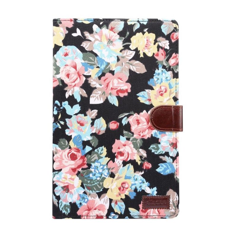 Flip Cover Samsung Galaxy Tab S6 Lite Blomsterstof