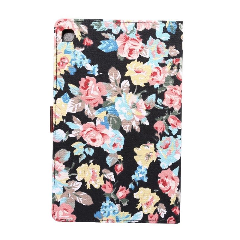 Flip Cover Samsung Galaxy Tab S6 Lite Blomsterstof