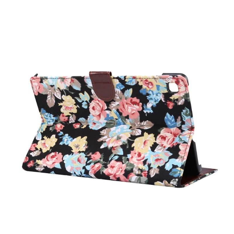 Flip Cover Samsung Galaxy Tab S6 Lite Blomsterstof