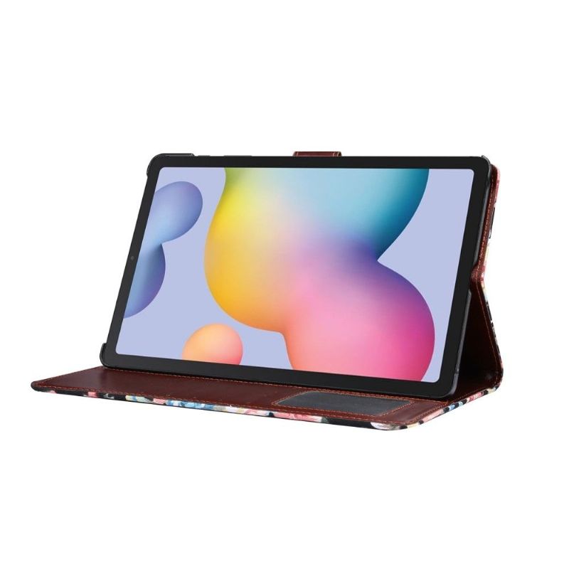 Flip Cover Samsung Galaxy Tab S6 Lite Blomsterstof