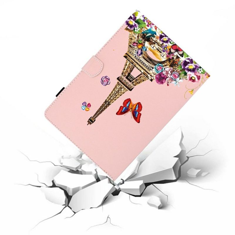 Flip Cover Samsung Galaxy Tab S6 Lite Eiffeltårnets Spring