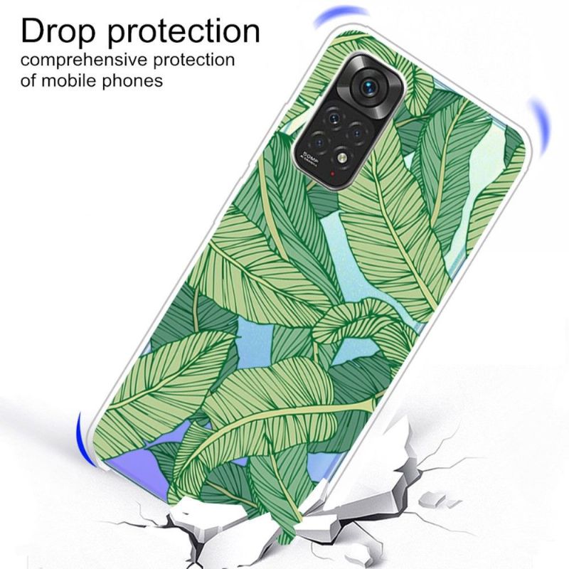 Cover Xiaomi Redmi Note 11 / Note 11S Hemming Grønt Blad