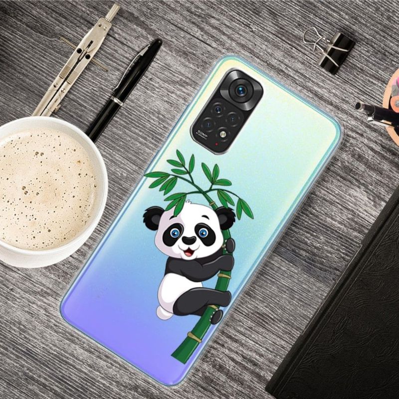 Cover Xiaomi Redmi Note 11 / Note 11S Panda På Bambus