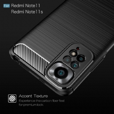 Cover Xiaomi Redmi Note 11 / Note 11S Silikone Børstet Effekt