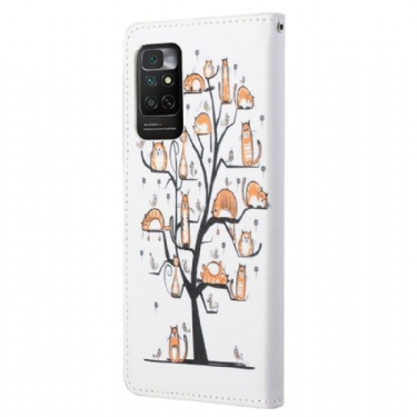 Flip Cover Xiaomi Redmi Note 11 / Note 11S Anti-fald Kattetræ