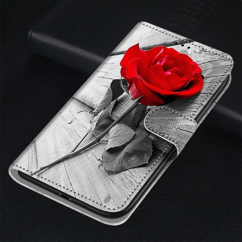 Flip Cover Xiaomi Redmi Note 11 / Note 11S Anti-fald Rose Rød