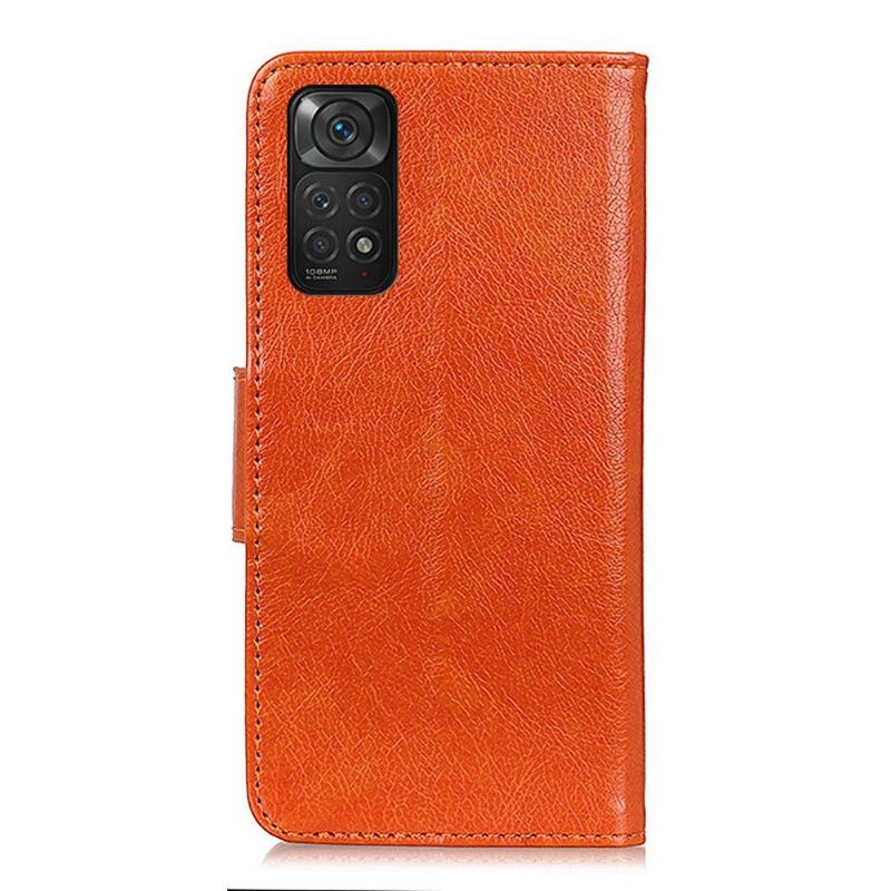 Flip Cover Xiaomi Redmi Note 11 / Note 11S Hemming Ældret Læderstil