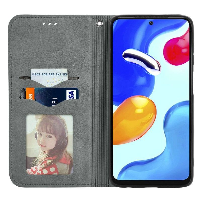 Flip Cover Xiaomi Redmi Note 11 / Note 11S Hemming Business Retro