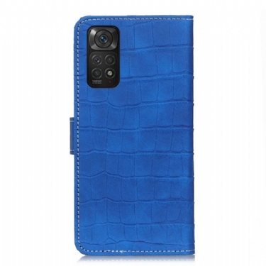 Flip Cover Xiaomi Redmi Note 11 / Note 11S Hemming Croc Look-syning