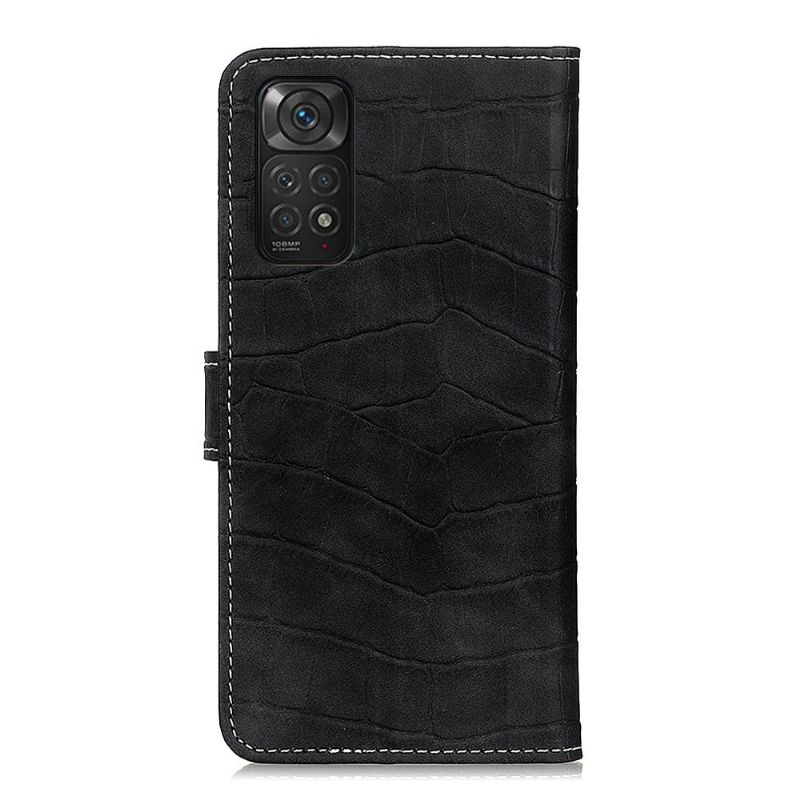 Flip Cover Xiaomi Redmi Note 11 / Note 11S Hemming Croc Look-syning