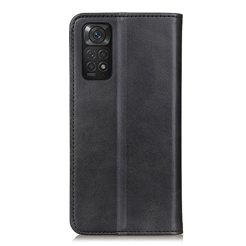 Flip Cover Xiaomi Redmi Note 11 / Note 11S Hemming Læder Cover Simone Flip Aged Imiteret Læder