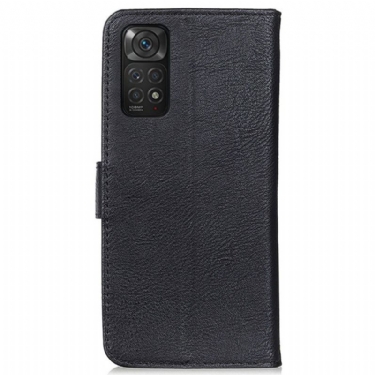 Flip Cover Xiaomi Redmi Note 11 / Note 11S Khazneh Lædereffekt Kortholder