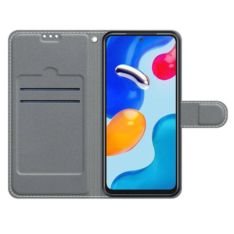 Flip Cover Xiaomi Redmi Note 11 / Note 11S Lilla Sommerfugl