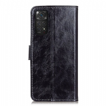 Flip Cover Xiaomi Redmi Note 11 / Note 11S Luksuriøs Lædereffektsøm