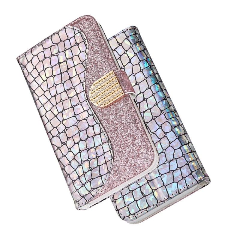 Flip Cover Xiaomi Redmi Note 11 / Note 11S Luksus Croco-pailletter