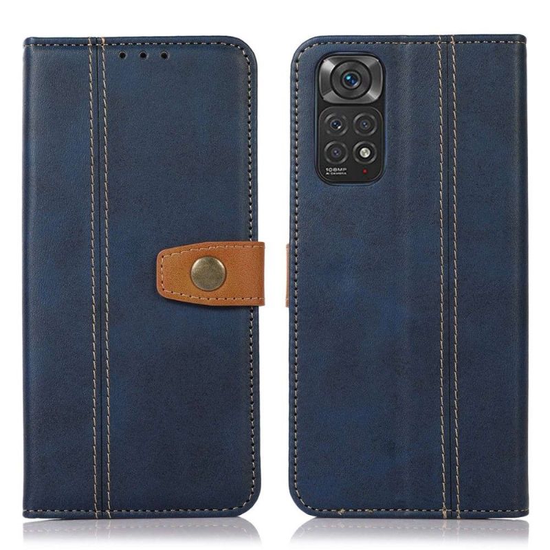 Flip Cover Xiaomi Redmi Note 11 / Note 11S Premium Kunstlæder Med Syninger